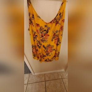 Yellow Floral Tank